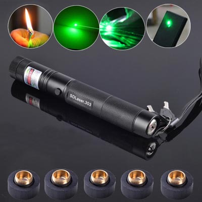 10000mW Green Laser Pointer Adjustable Burning Flashlight