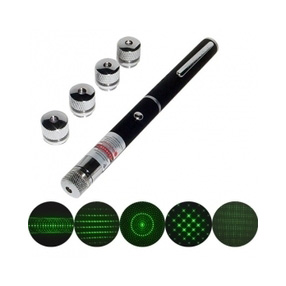 20mW Green Laser Pen Pointer with 5 star caps 5 in 1