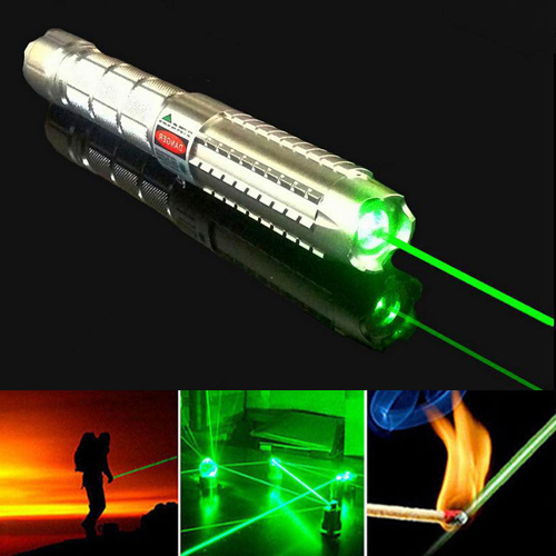 burning laser light