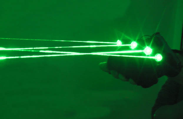 Laser Gloves with 4pcs Green Lasers