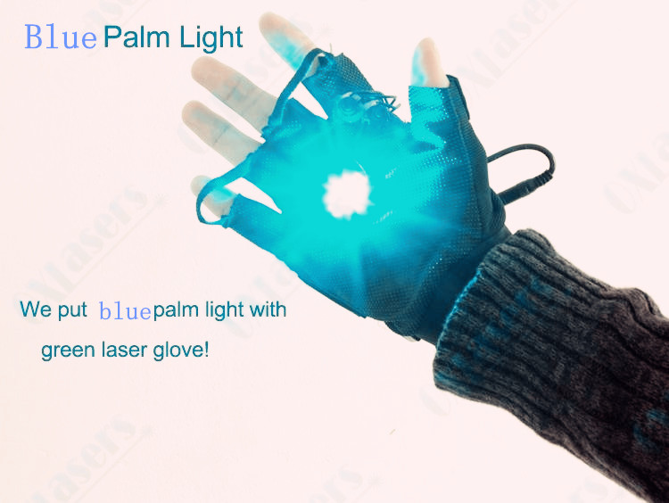 Green Laser Gloves with 4pcs Lasers